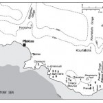 Map of Plakias and Preveli Gorge area showing location of Mesolithic and Palaeolithic sites.