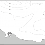Map of Ayios Pavlos area showing location of Mesolithic and Palaeolithic sites.